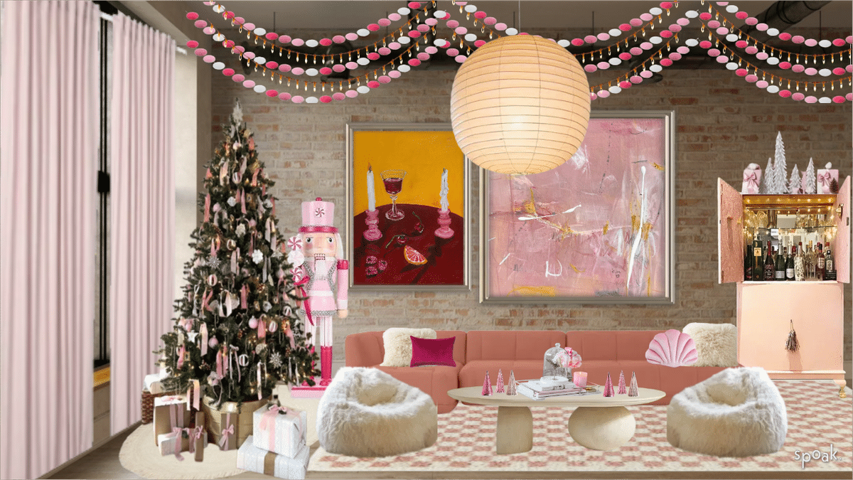 Pink Christmas designed by Alexa Dayan