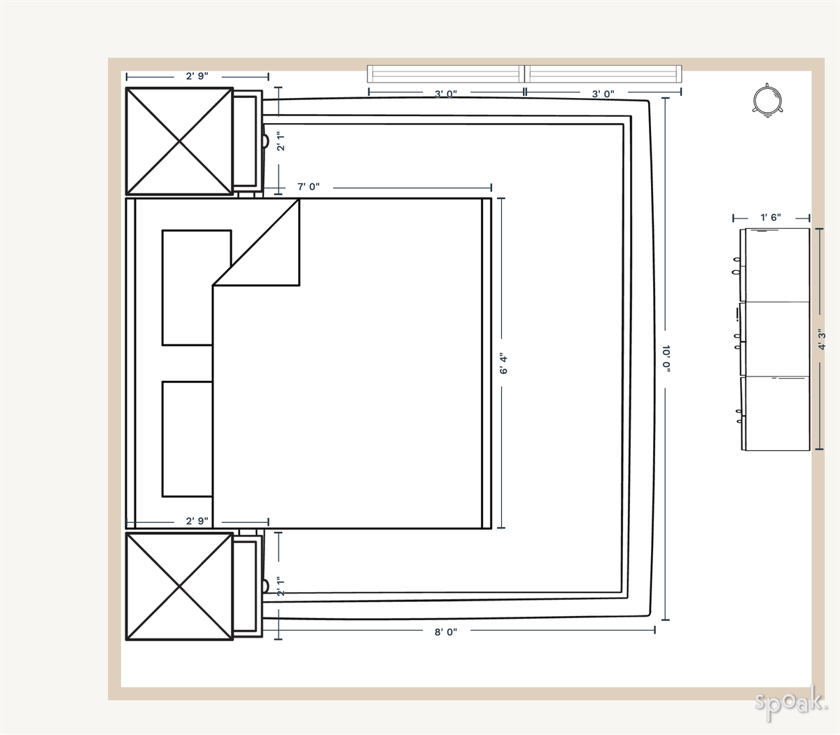 Bedroom Plan designed by Cameron McNeill