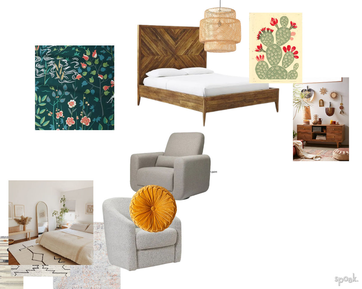 Mood Board - Airy/Boho designed by Gurbans Kaur