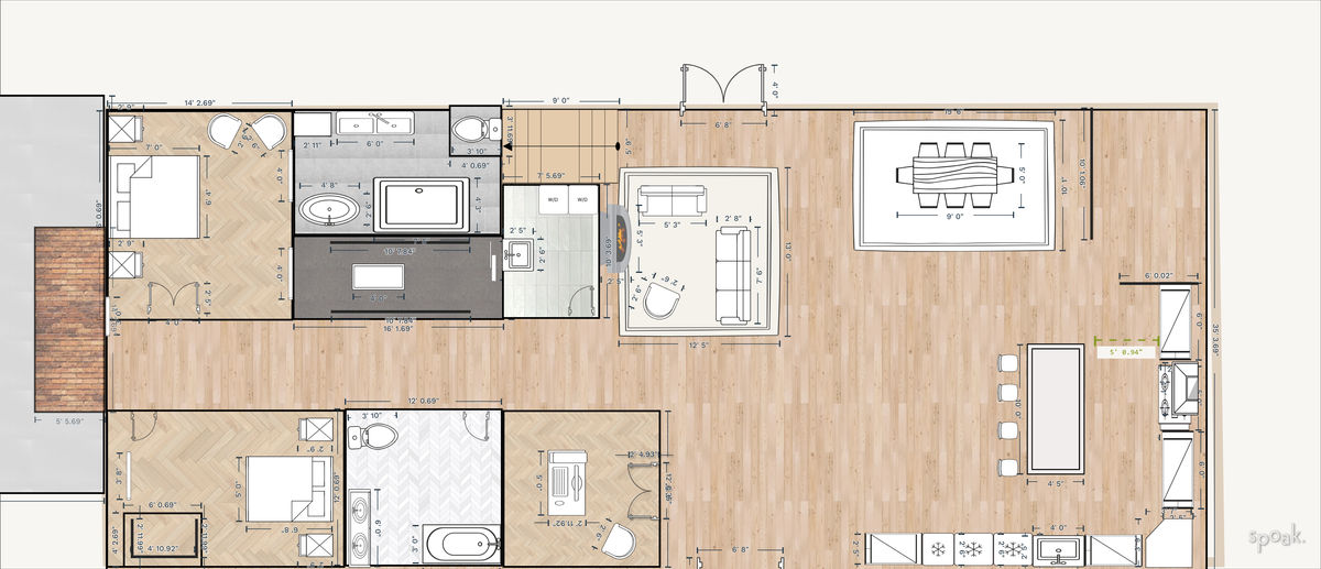 House Floor Plan designed by Caity Persing