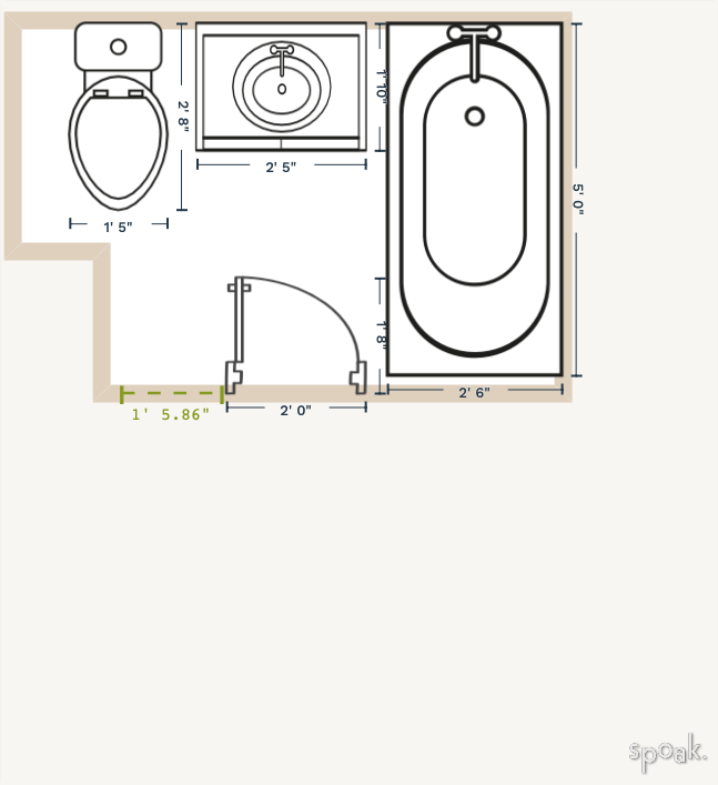 Bathroom Plan designed by Cierra McCoy