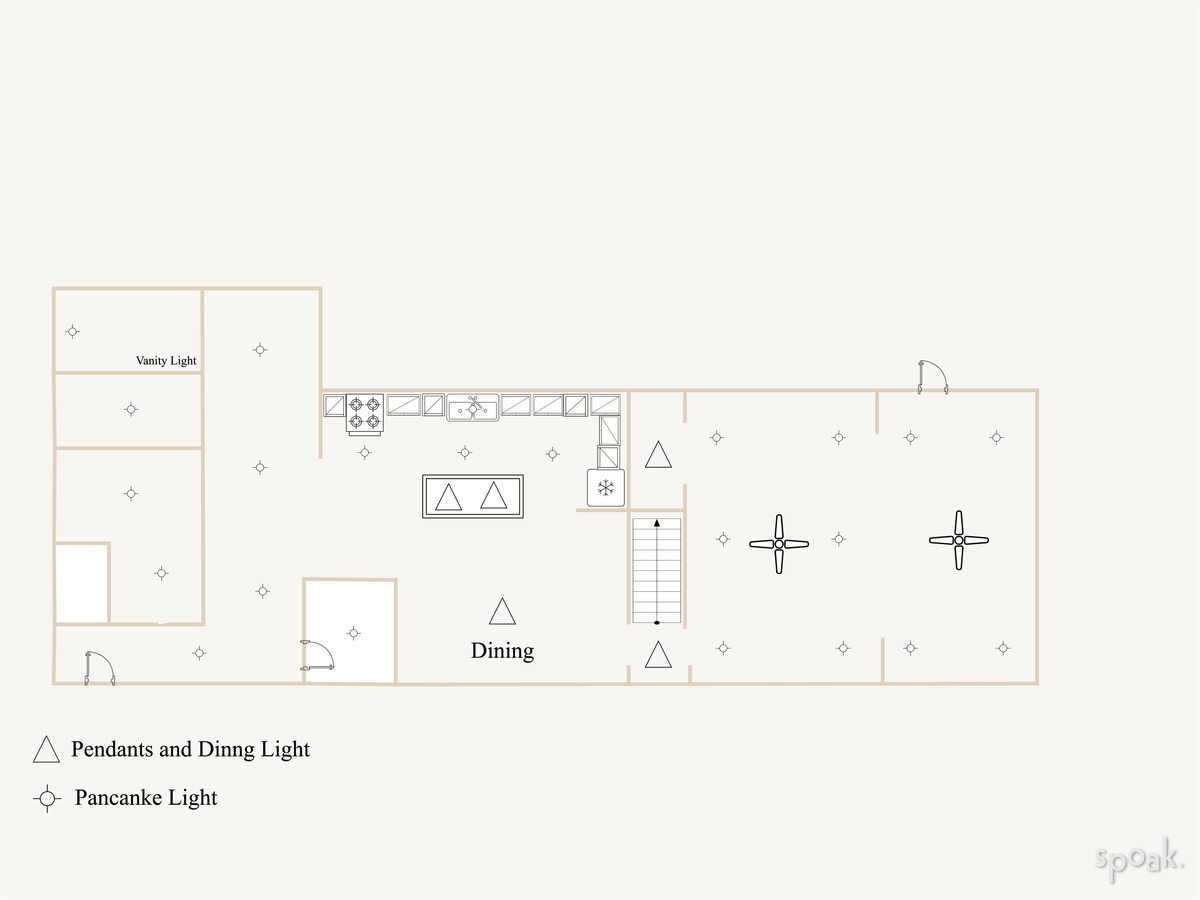 Kitchen Floor Plan designed by Blackbird House