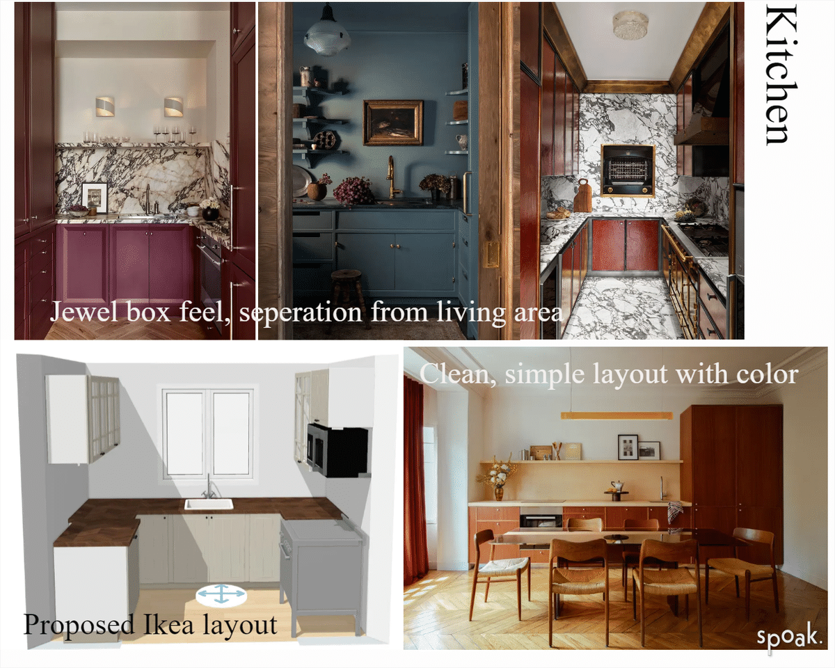 Kitchen + Living Mood Board designed by Ali Dyer