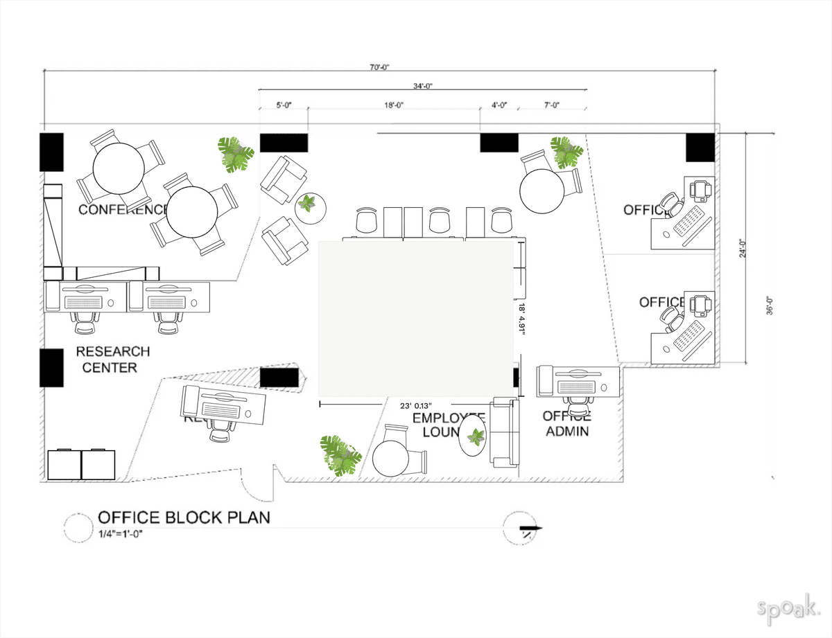 Library Floor Plan designed by Selin Yucebilgin