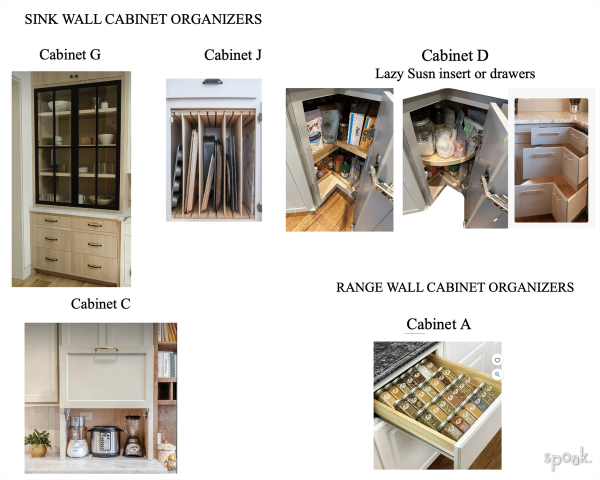 Sink/Range Cabinet Organizers designed by Brittany Vink