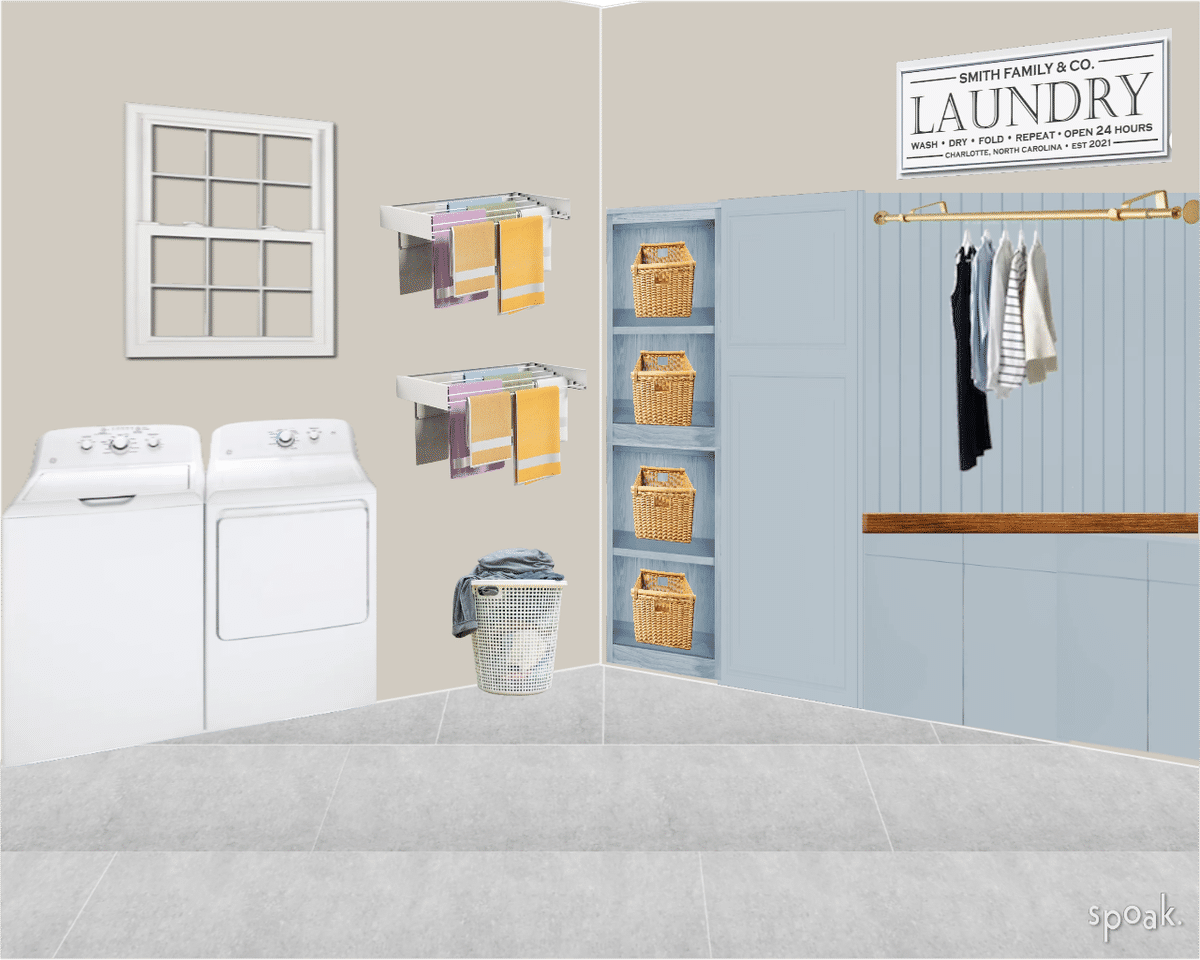 Laundry Area designed by Elana Ziegenbein