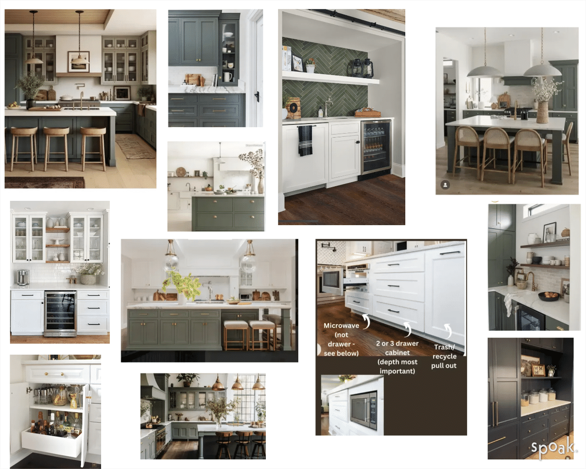 Kitchen Mood Board designed by Elana Ziegenbein