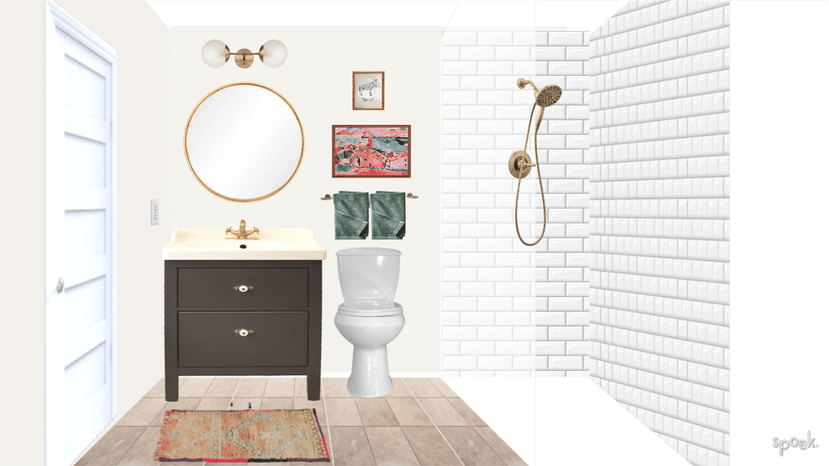 Guest Bathroom designed by Savannah McIntosh