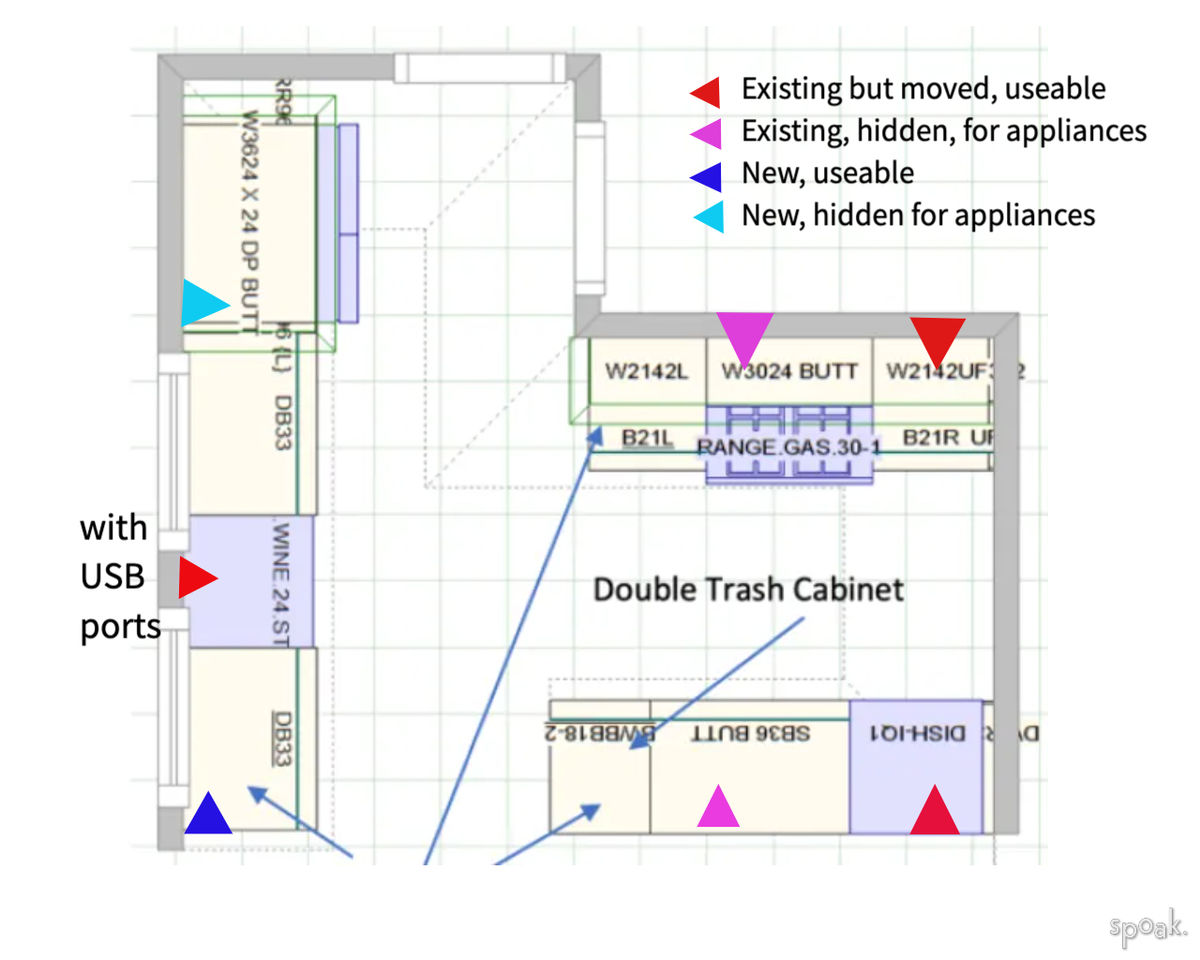 Electrical Outlet Plan designed by Shelby Hill