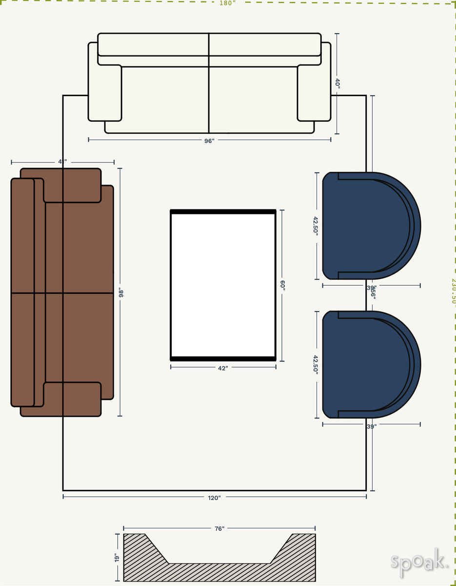 Living Room Layout designed by Abby Heinz