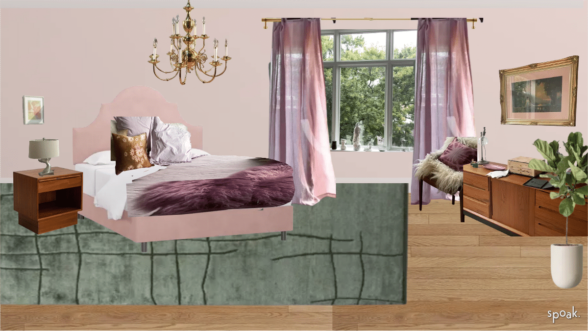 Bedroom Mock Up designed by Ally Doman