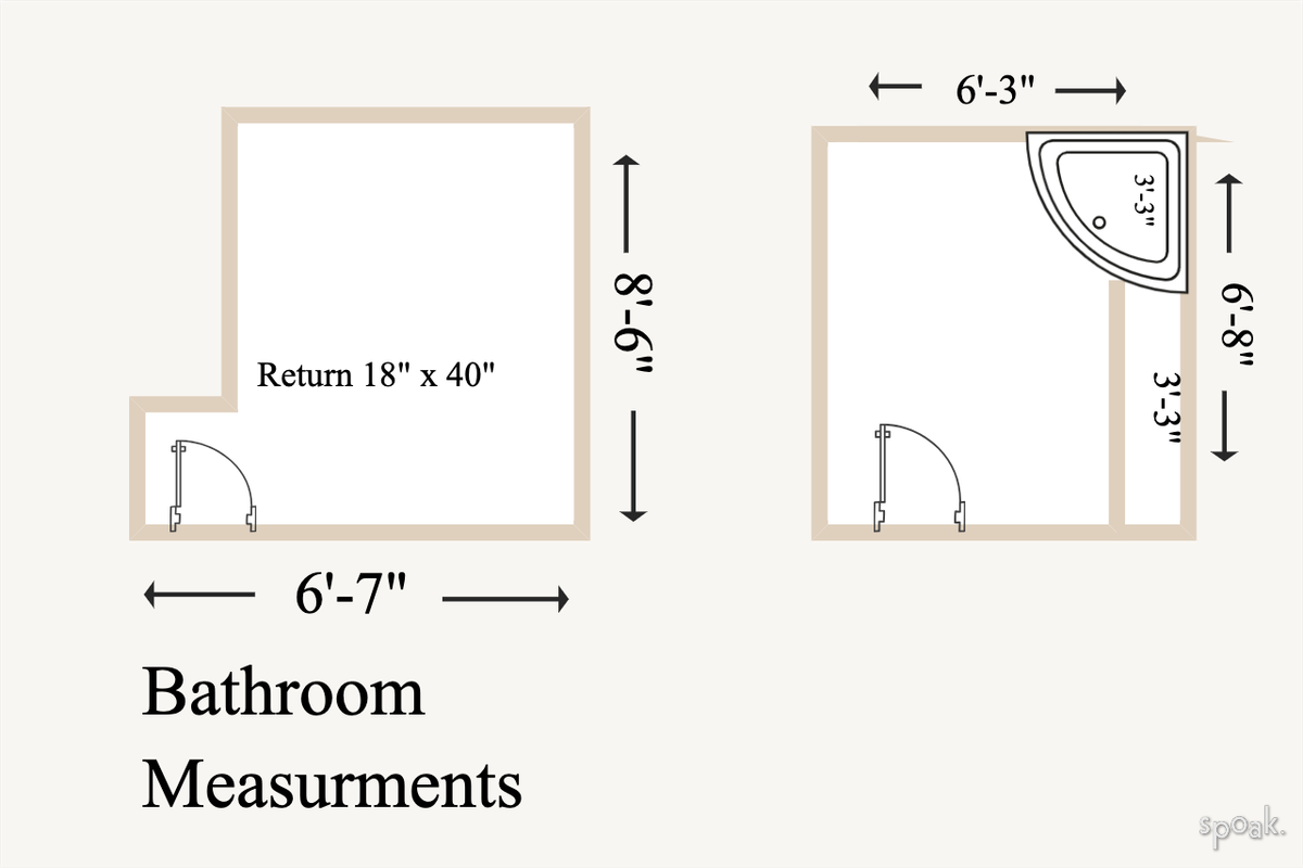 Bathroom Floor Plan designed by Shalei Gall