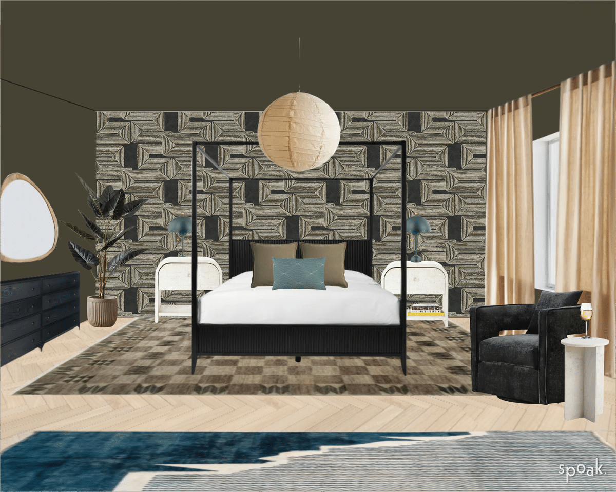 Bedroom designed by Shannon Stucke