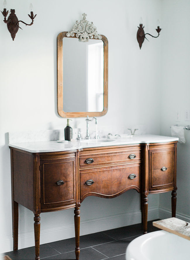 Antique Bathroom Vanity designed by Jordan Parra