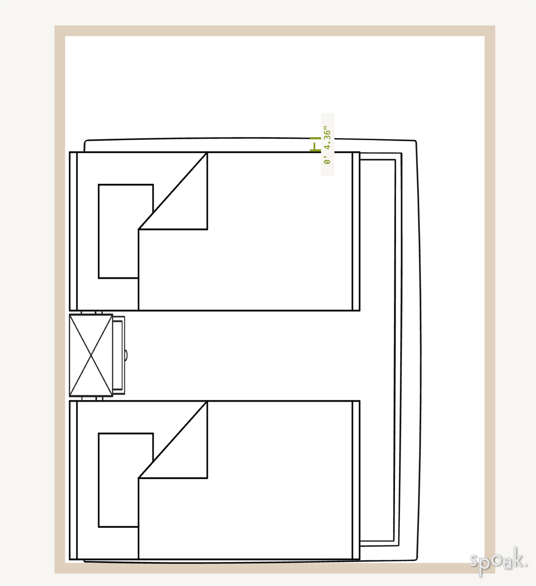 Bedroom Layout designed by frieda sitt