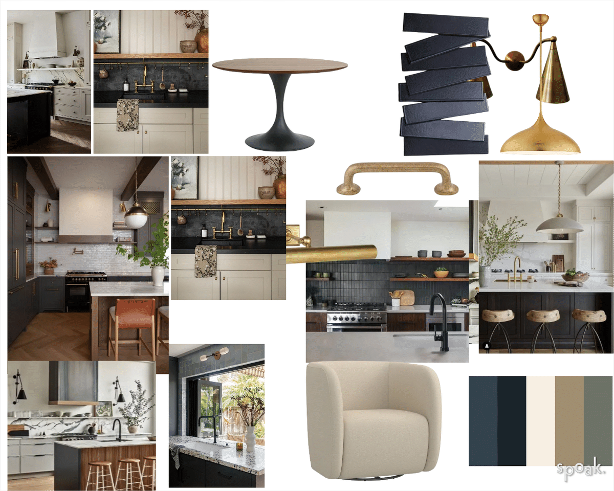 Kitchen Mood Board designed by Jessica D'Itri Mares