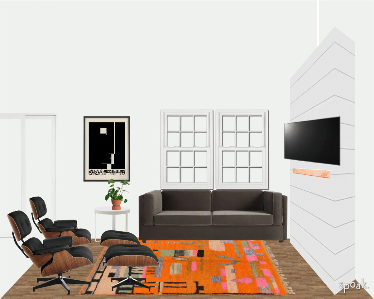 Kitchen + Living Room designed by Hannah Herrick