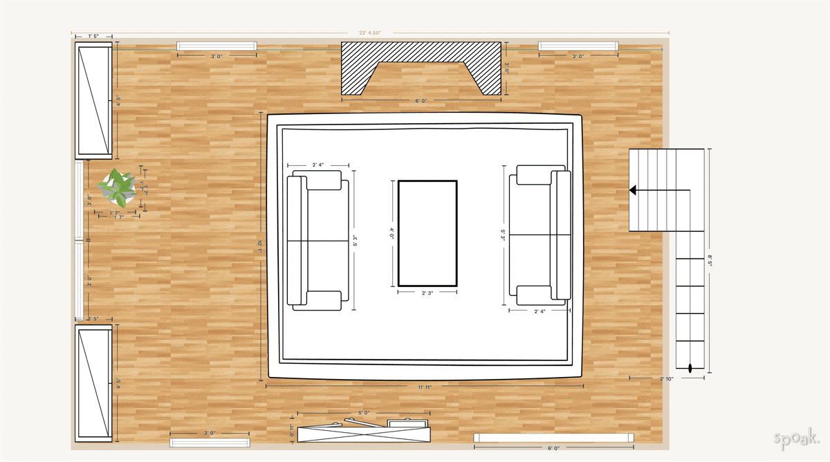 Kitchen Plan designed by Jessica Anderson