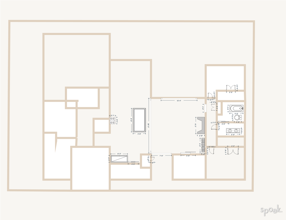 Three Bedroom House Layout designed by Abbey Alldredge