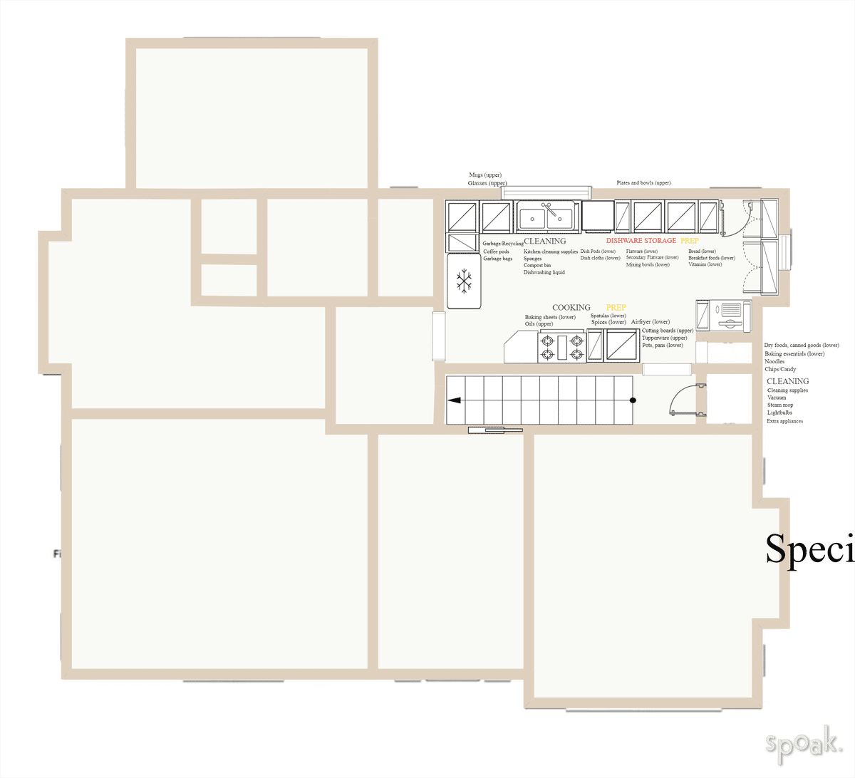 L Shaped Kitchen Layout designed by Tyler Kesterson