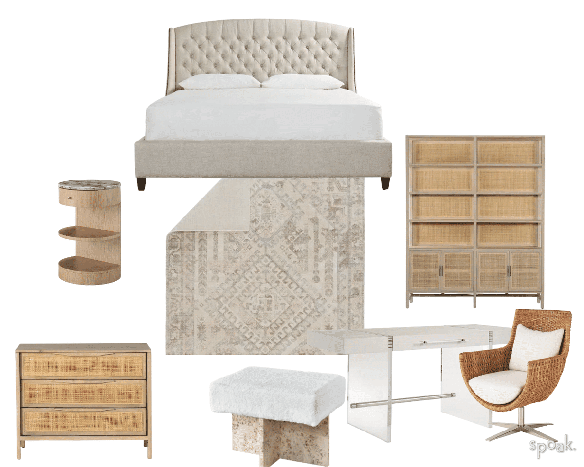 Luca Bedroom Mood Board designed by Team Seawah