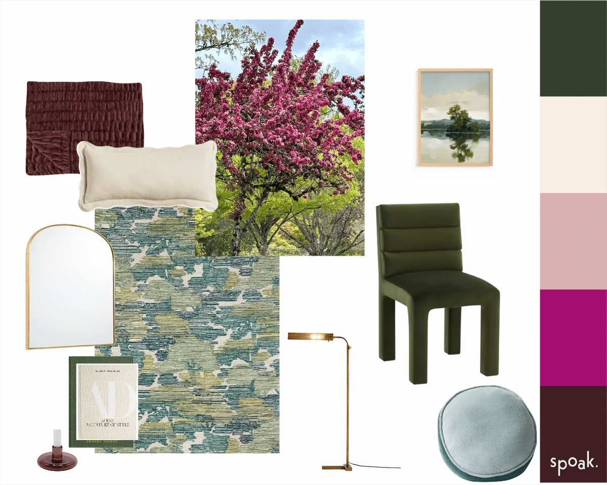 Living + Dining Room Mood Board designed by Wendy Scott