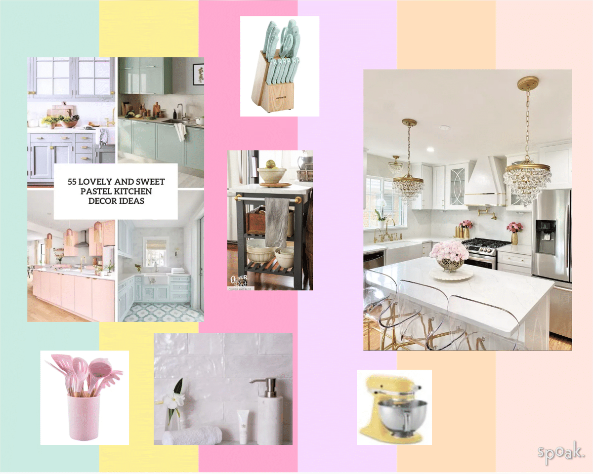 Kitchen Mood Board designed by Julia Tuvin