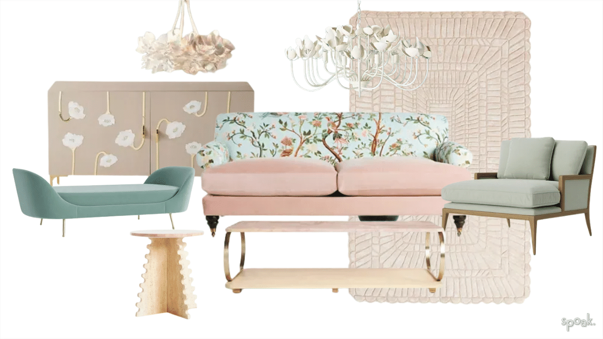 Living Room Mood Board designed by Salt Lake City Home Stylist