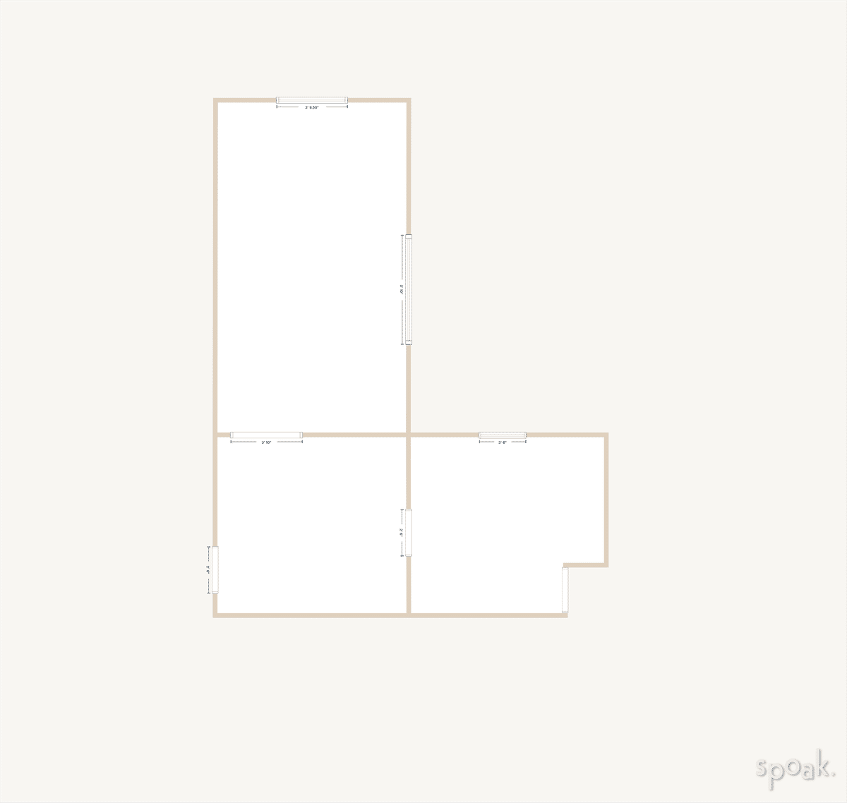 Kitchen Floor Plan designed by Katie Wilson