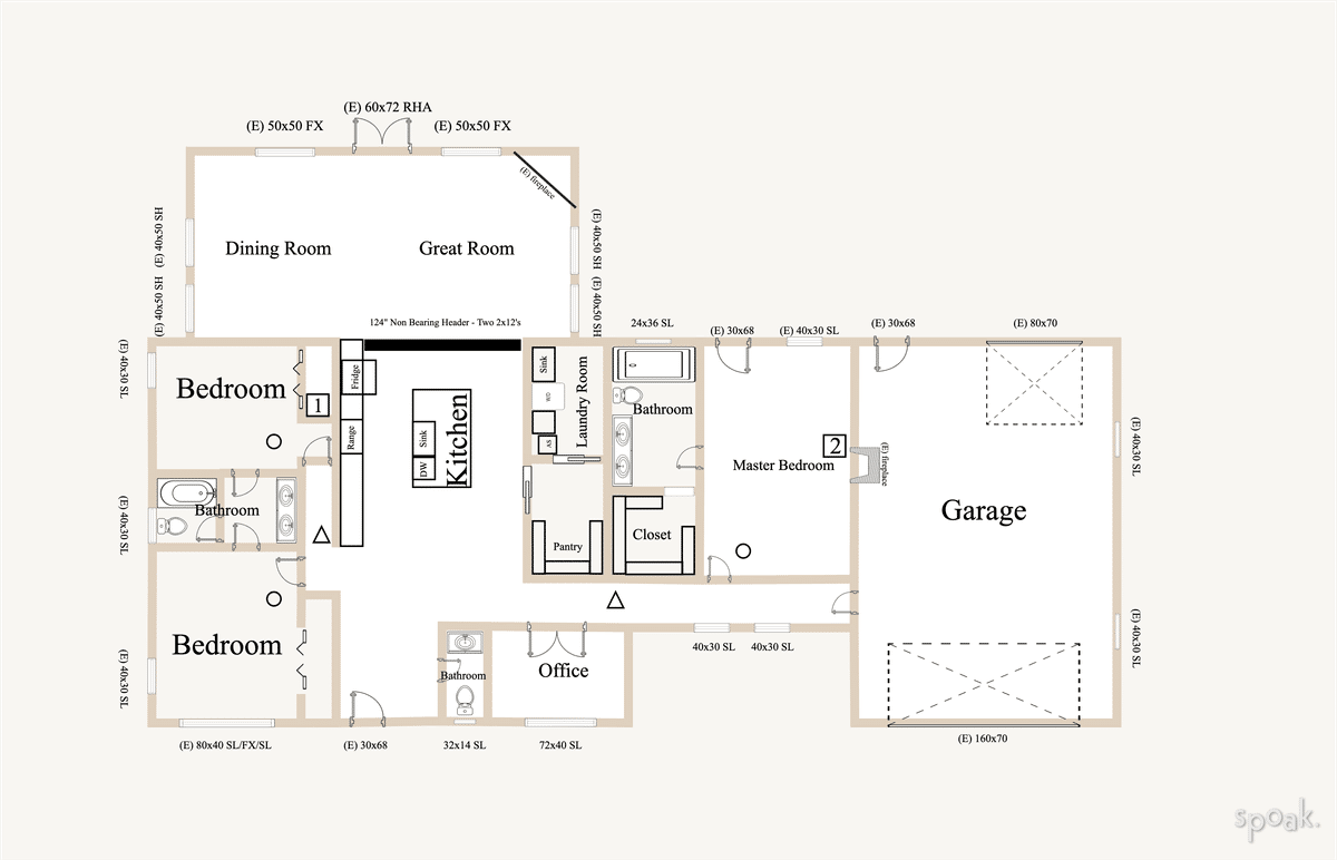 Bedroom Floor Plan designed by Katie Wilson