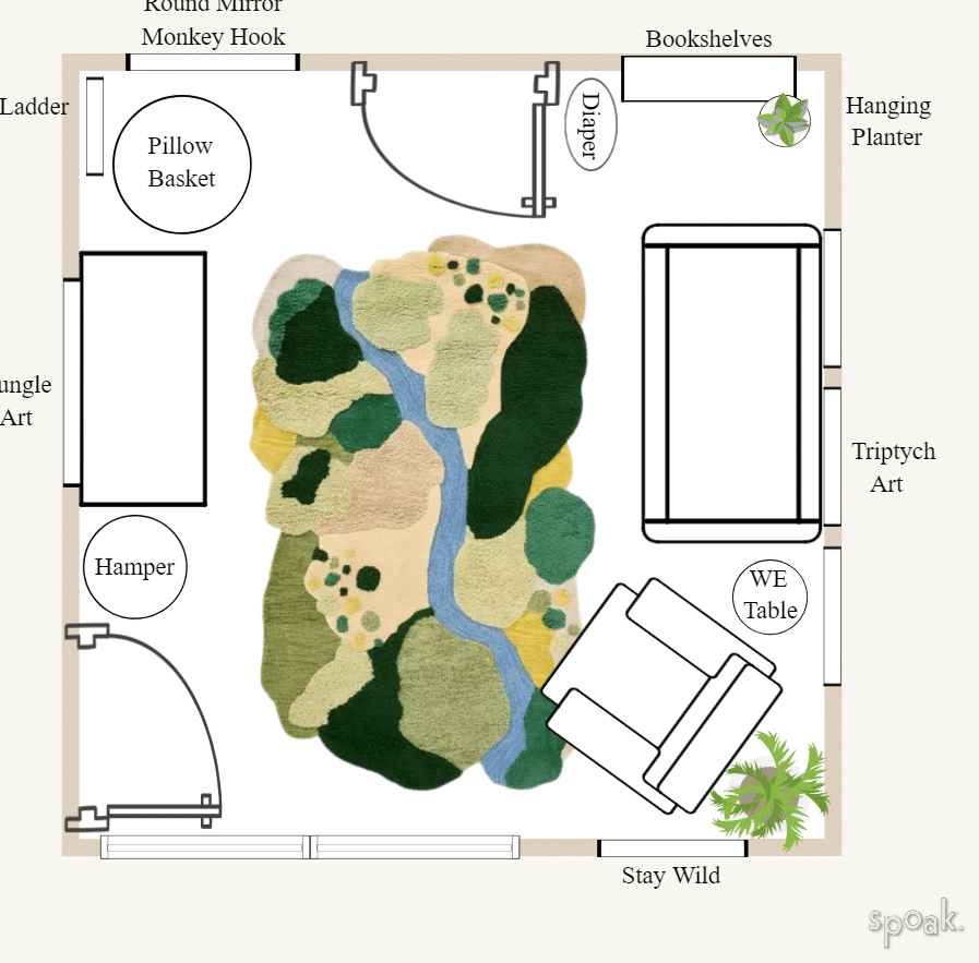 Nursery Floor Plan designed by Karleigh Miller