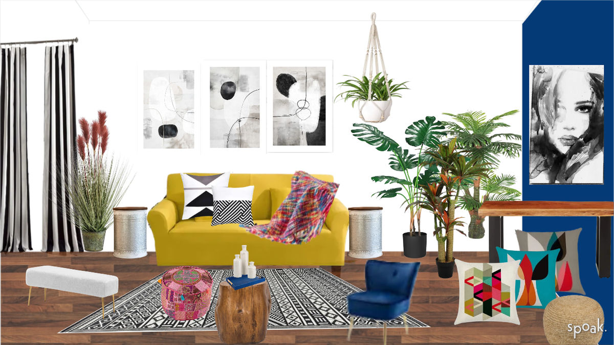 Boho Living Room designed by Rosy Valentine