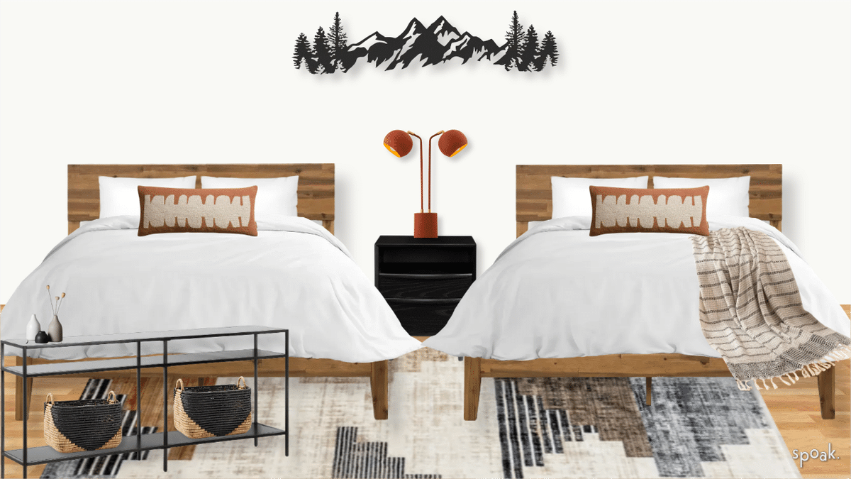 Bedroom designed by Elissa Hall