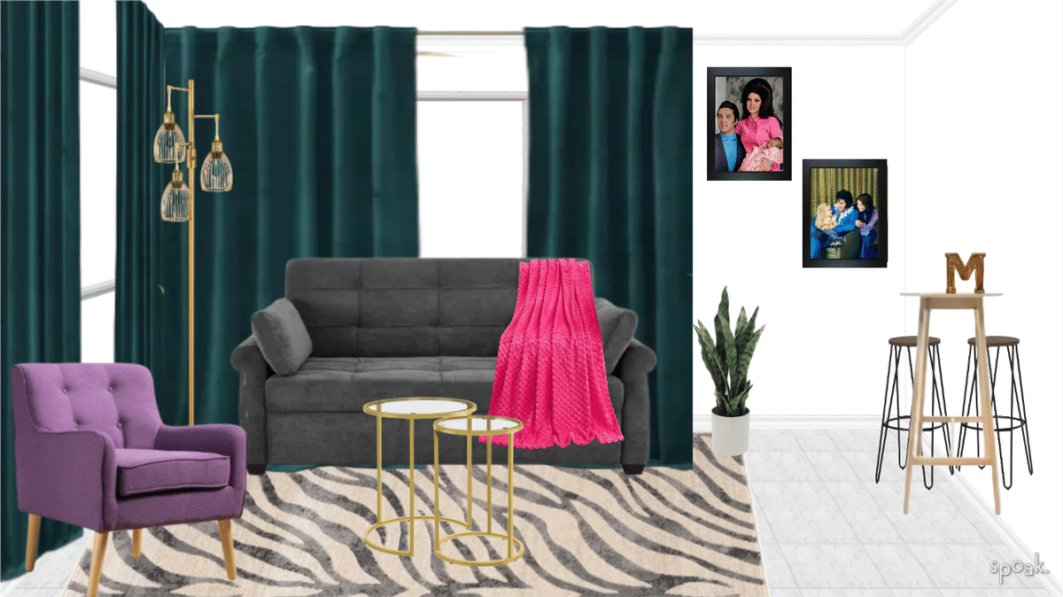 Lisa Marie-Unit C Living Room designed by Elizabeth Logan