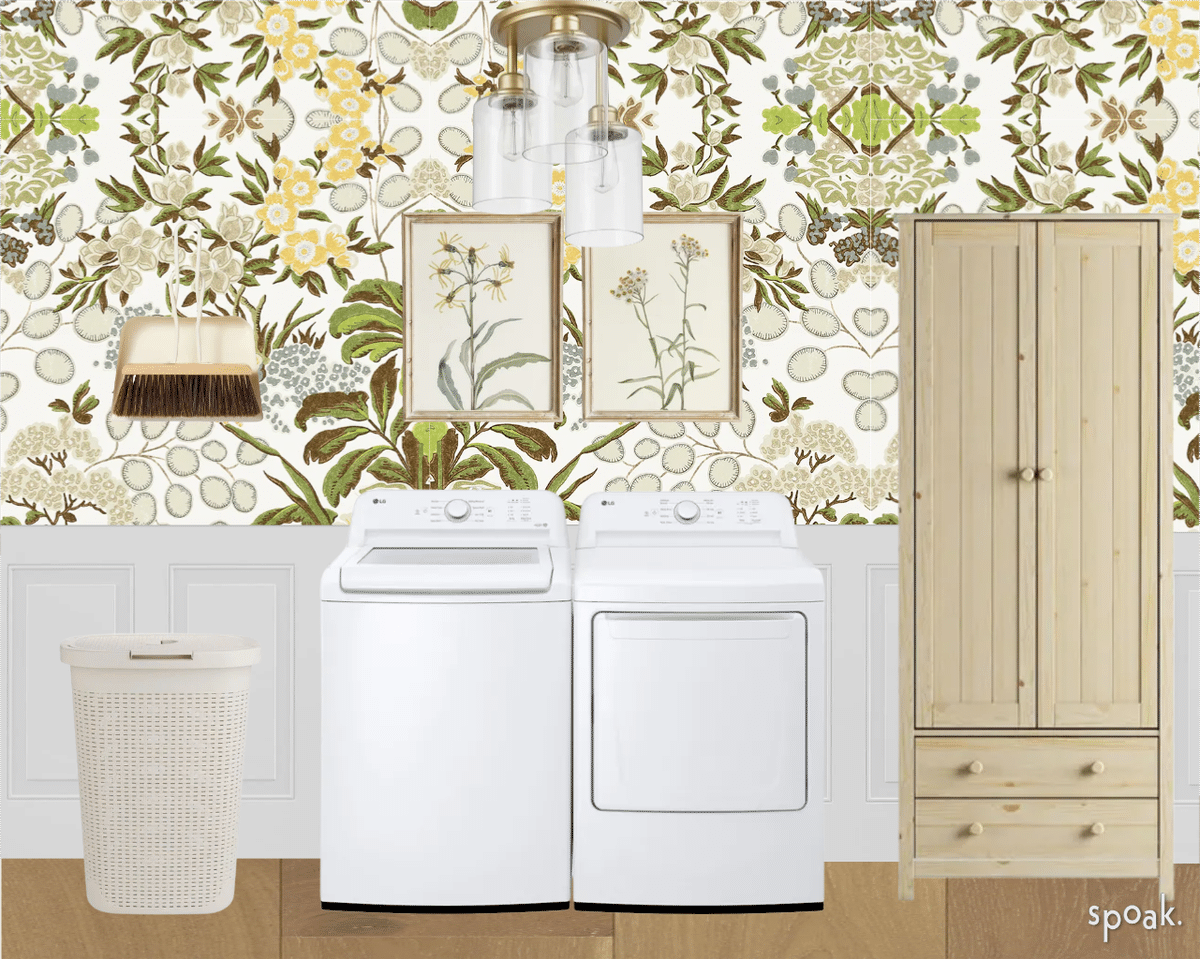 Laundry Room Mood Board designed by Samantha Rice