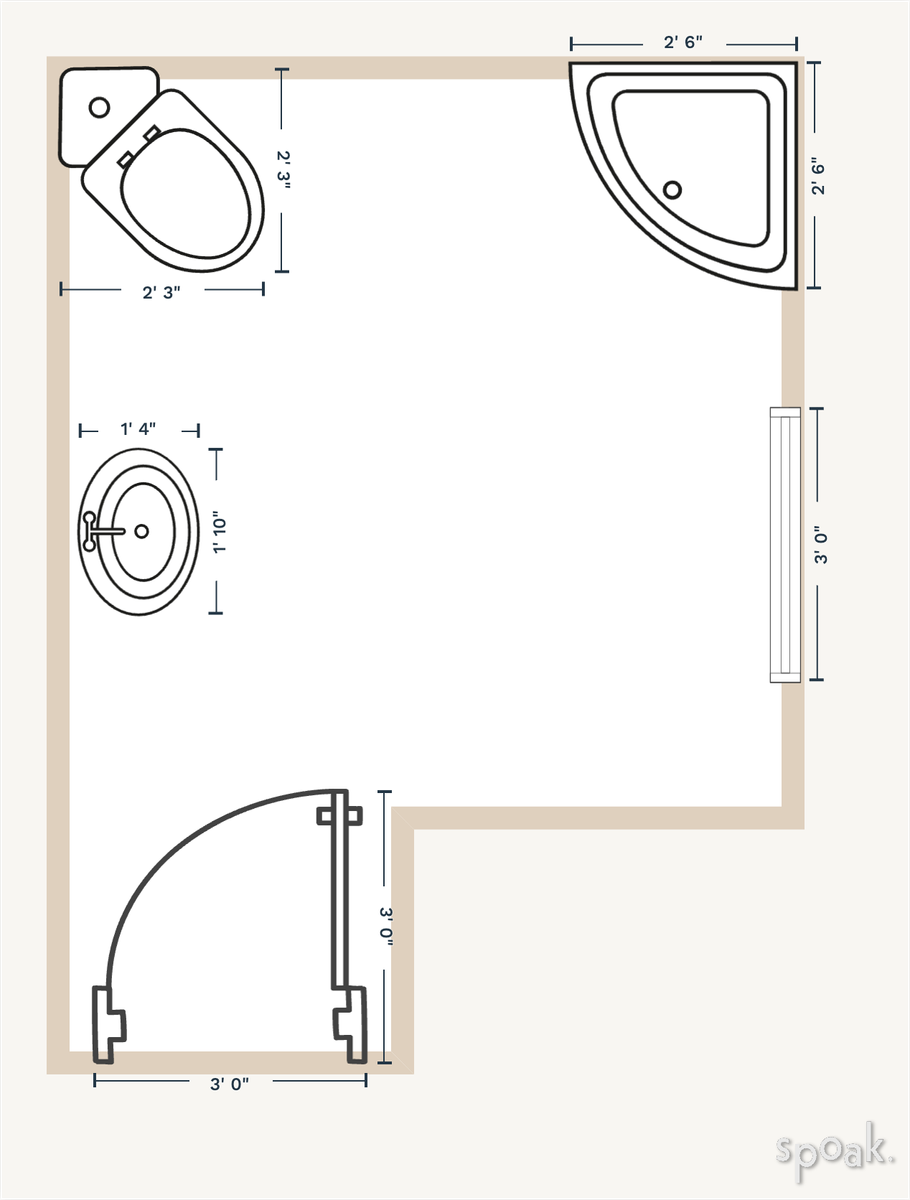 Bathroom Plan designed by Katie Carpenter