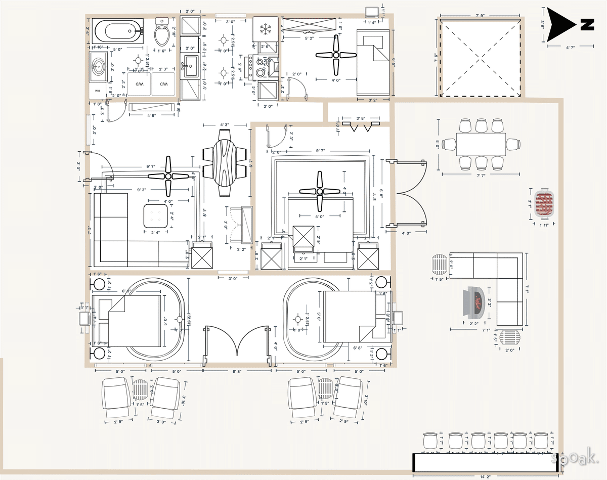 Single Story House Plan designed by Devin Goldsmith