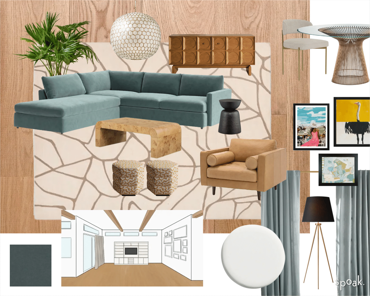 Living Room Mood Board (copy) designed by Autumn Janesky