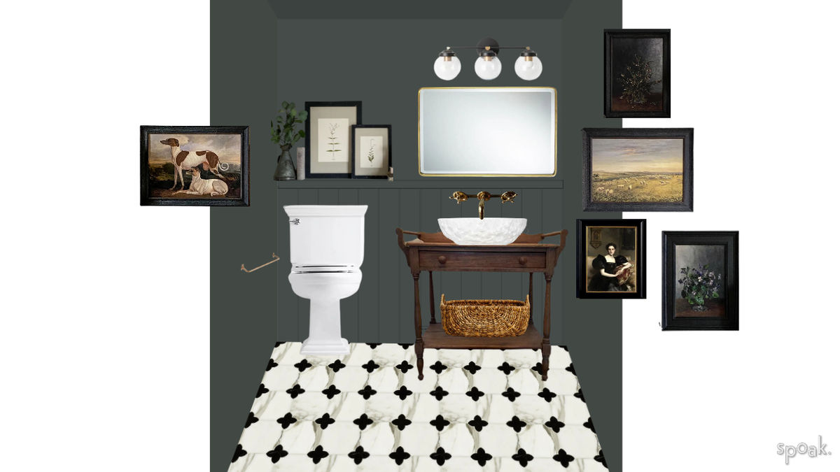 Powder Room - Black designed by Sofia Millares