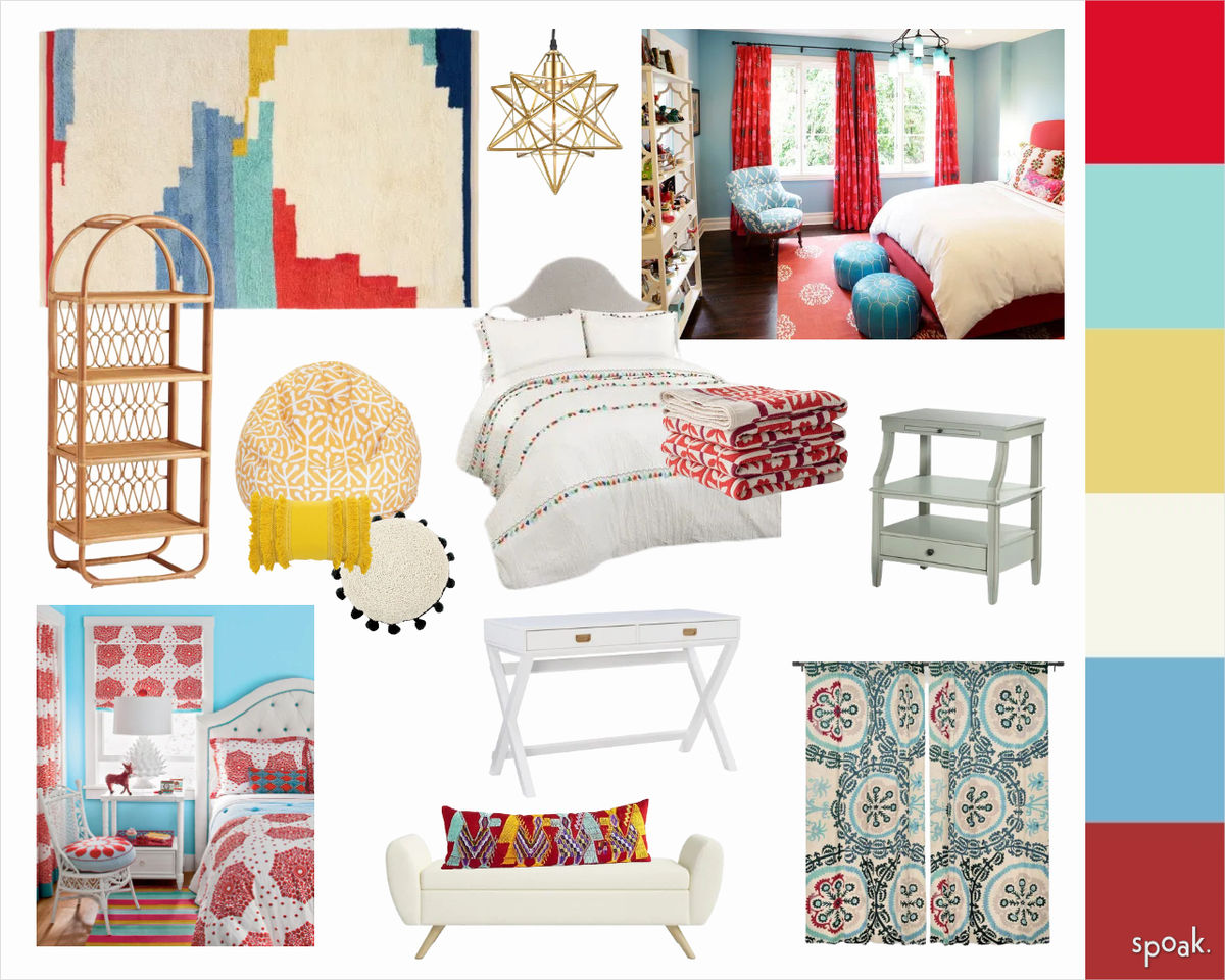 Claire's Room Mood Board 3: Boho designed by Kate Lynn Nemett