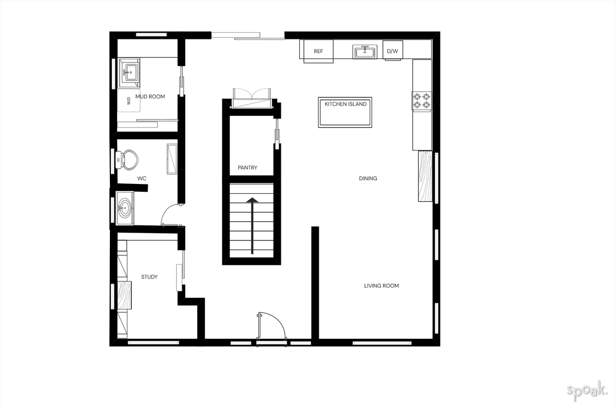 Single Story House Plan designed by Paige Russell