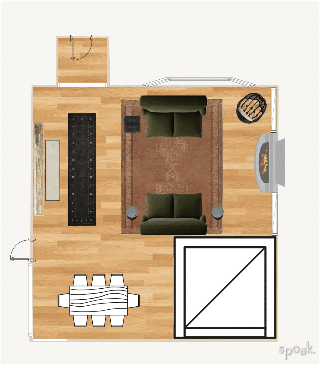 Large Kitchen Layout designed by Morgan Hatch