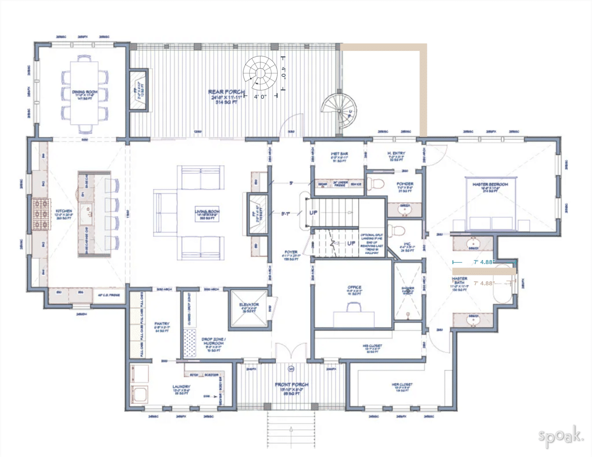 One Bedroom House Plan designed by mandy livingston