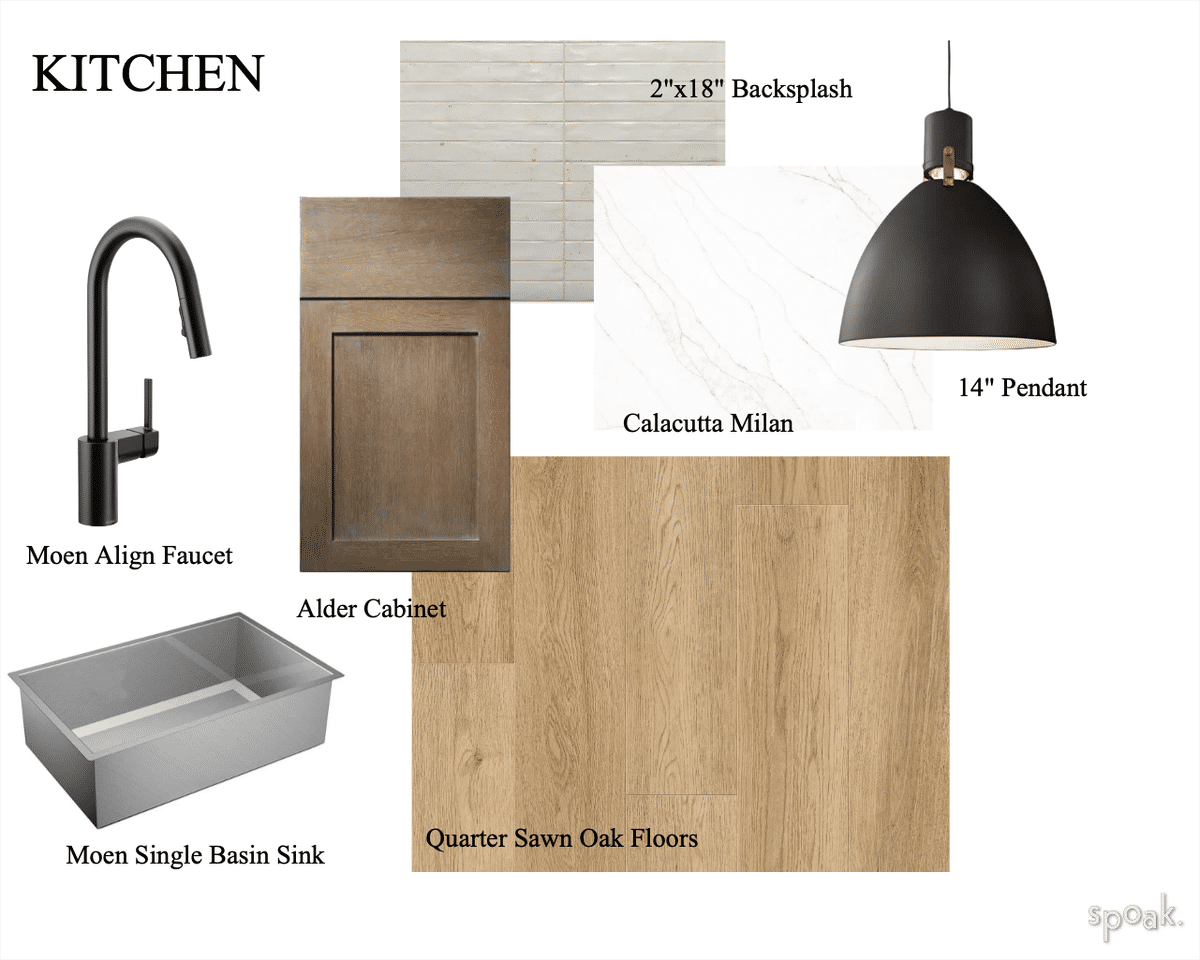 Kitchen Mood Board designed by shannon callaghan