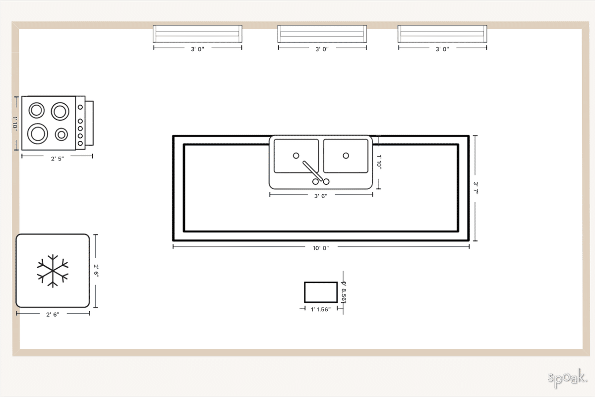 Kitchen Plan designed by cara reich