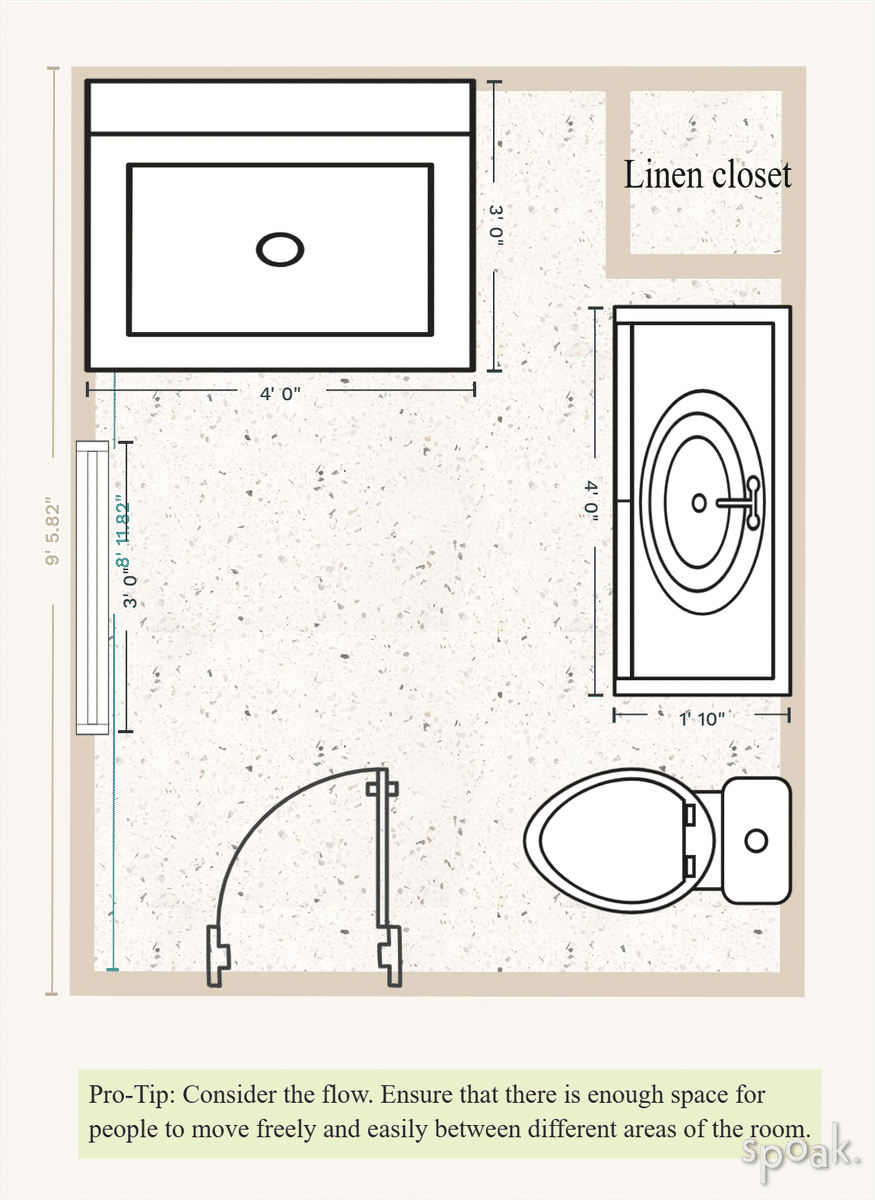 Bathroom Plan designed by Matt Pesko