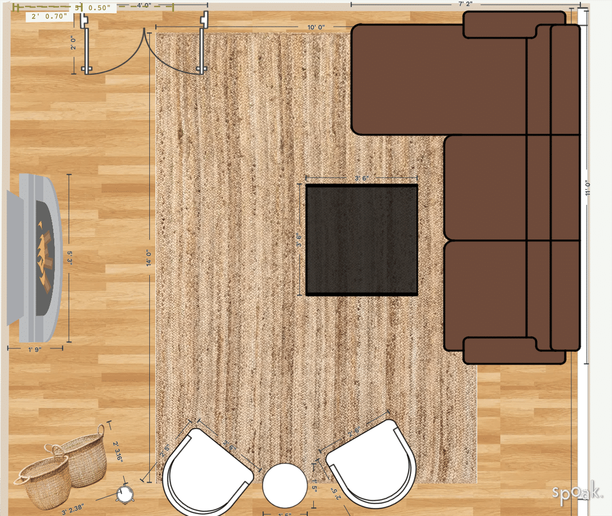 Garage Layout designed by Emily Spernak