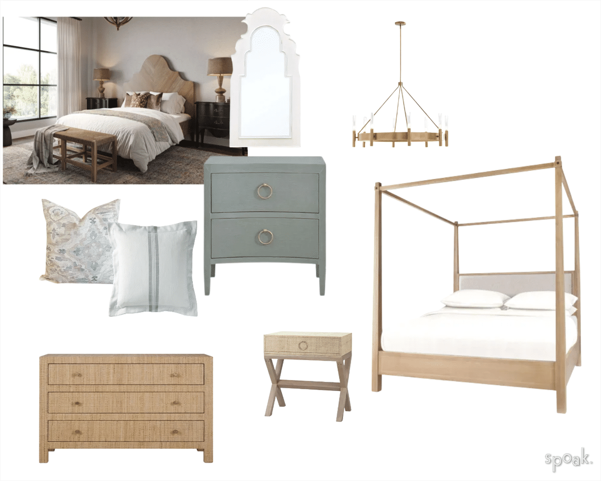 Primary Bedroom Mood Board designed by Holly Webber