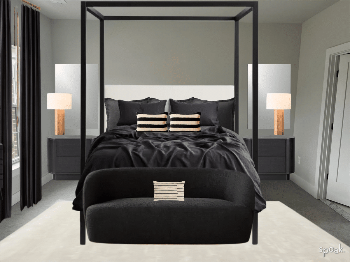 Bed designed by Lindsay Benton