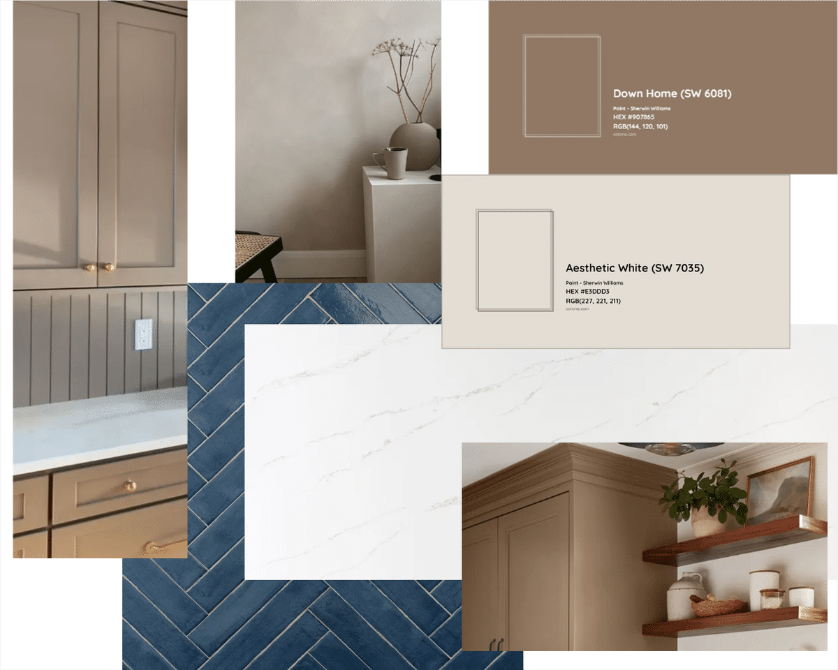 Kitchen Mood Board designed by cassidy griffin